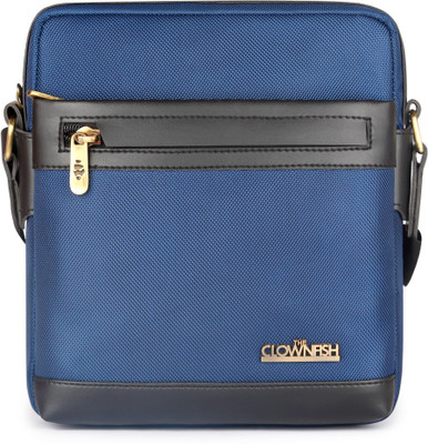 

The Clownfish Men & Women Formal Blue Polyester Sling Bag