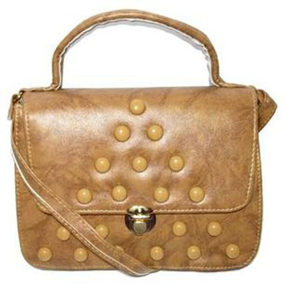 

Trendy Girls Casual Brown PU Sling Bag