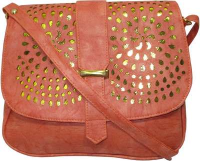 

Trendy Women Casual Orange PU Sling Bag