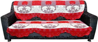 KUBER INDUSTRIES Cotton Floral 3 Seater Sofa Cover(Multicolor Pack of 2)