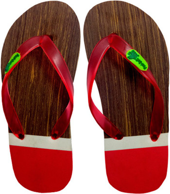 Angelia Feel Soft Comfort Flip Flops for Men Flip Flops, Red