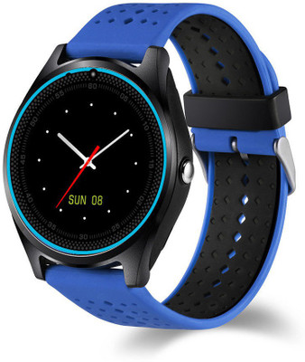 

Generic V9 Quad Band Smartwatch Phone 1.22 inch MTK6261 Camera Pedometer Blue Smartwatch(Blue Strap Free Size)