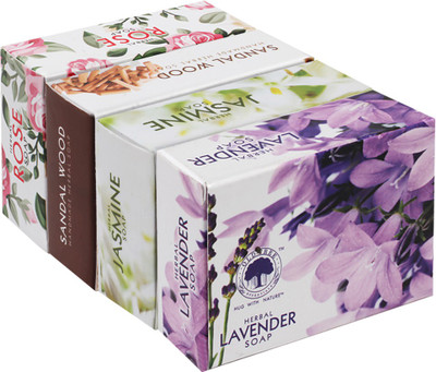 

Old Tree Herbal Soap Lavender ,Jasmine ,Sandalwood,Rose(480 g, Pack of 4)