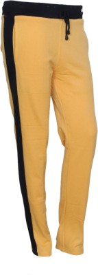 IndiWeaves Solid Women Yellow Track Pants