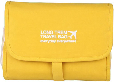 

ALPYOG Multipurpose Hanging Toiletry Travel Bag Travel Toiletry Kit(Yellow)