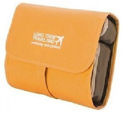 

ALPYOG Multipurpose Hanging Toiletry Travel Bag Travel Toiletry Kit(Orange)