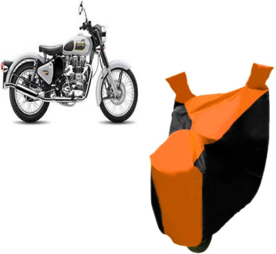 Auto Age Two Wheeler Cover for Royal Enfield(Classic 500, Blue)