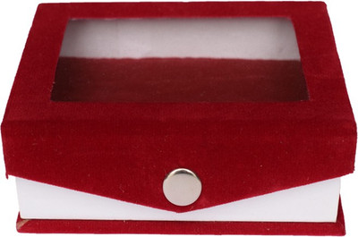 

Aadhya Transparent Ring Box (Maroon) Vanity Box(Maroon)