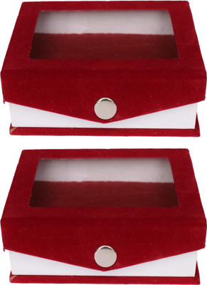 

Aadhya Transparent Ring Box (Maroon) Vanity Box(Maroon)