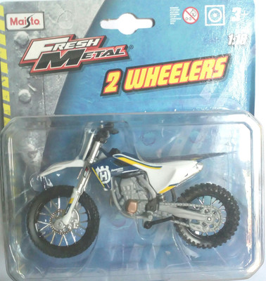 

Maisto 1/18 Fresh Metal 2 Wheelers Husqvarna FC 450 - White Color(White)