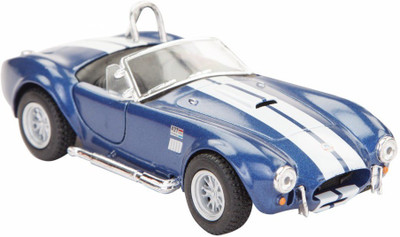 

Kinsmart 1965 Shelby Cobra 427 S/C - 5'' Die Cast Metal Doors Openable Pull - Blue(Blue)