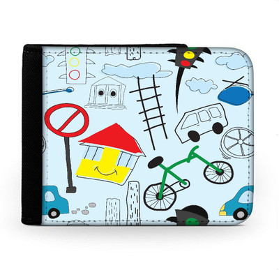 

Snoogg Men Multicolor Canvas Wallet(6 Card Slots), Multi