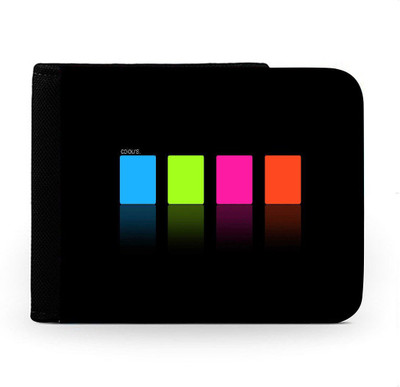 

Snoogg Men Multicolor Canvas Wallet(6 Card Slots), Multi