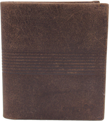 

street 99 Men Brown Genuine Leather Wallet(8 Card Slots)