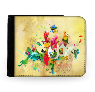 

Snoogg Men Multicolor Canvas Wallet(6 Card Slots), Multi