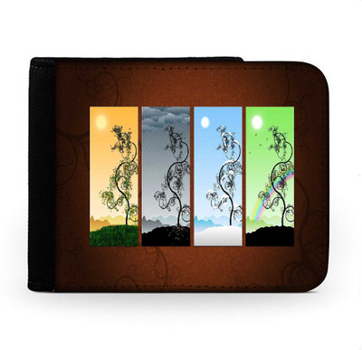 

Snoogg Men Multicolor Canvas Wallet(6 Card Slots), Multi