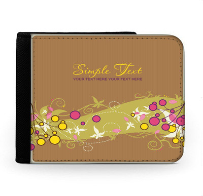 

Snoogg Men Multicolor Canvas Wallet(6 Card Slots), Multi