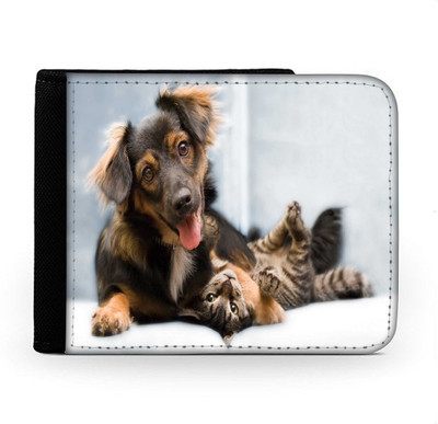 

Snoogg Men Multicolor Canvas Wallet(6 Card Slots), Multi