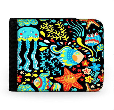 

Snoogg Men Multicolor Canvas Wallet(6 Card Slots), Multi