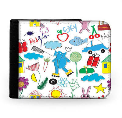 

Snoogg Men Multicolor Canvas Wallet(6 Card Slots), Multi