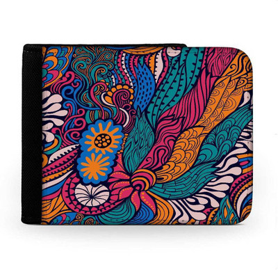 

Snoogg Men Multicolor Canvas Wallet(6 Card Slots), Multi