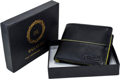 

D'Luxurio Men Black, Multicolor Genuine Leather Wallet(7 Card Slots)