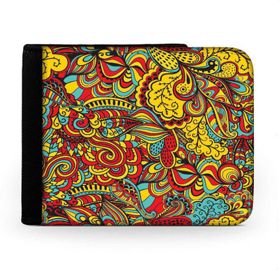 

Snoogg Men Multicolor Canvas Wallet(6 Card Slots), Multi
