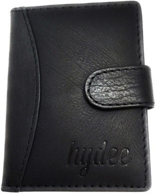 

Hydee Men Black Genuine Leather Card Holder(18 Card Slots), Bl02