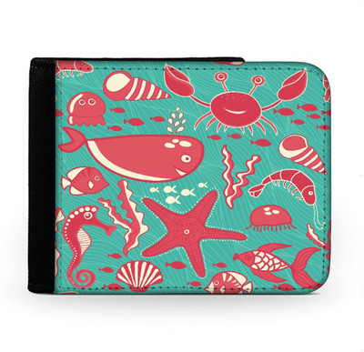 

Snoogg Men Multicolor Canvas Wallet(6 Card Slots), Multi