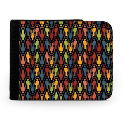 

Snoogg Men Multicolor Canvas Wallet(6 Card Slots), Multi