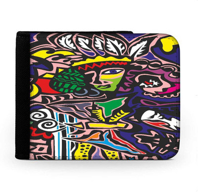 

Snoogg Men Multicolor Canvas Wallet(6 Card Slots), Multi