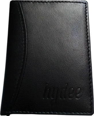 

Hydee Men Black Genuine Leather Card Holder(4 Card Slots), Bl01
