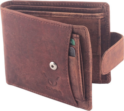 

Hidelink Men Casual Tan Genuine Leather Wallet(6 Card Slots), Brown