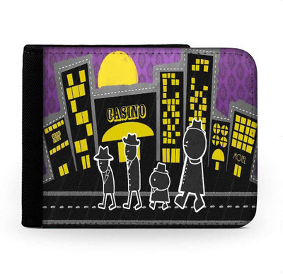 

Snoogg Men Multicolor Canvas Wallet(6 Card Slots), Multi