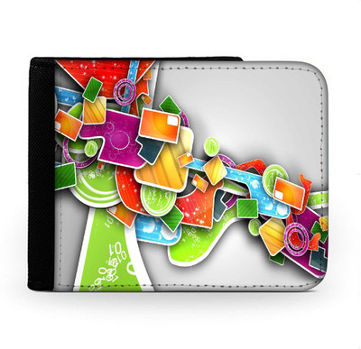

Snoogg Men Multicolor Canvas Wallet(6 Card Slots), Multi