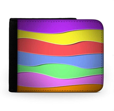 

Snoogg Men Multicolor Canvas Wallet(6 Card Slots), Multi