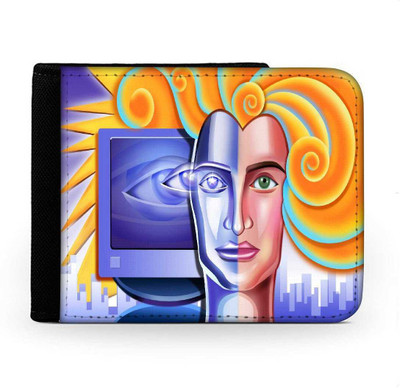 

Snoogg Men Multicolor Canvas Wallet(6 Card Slots), Multi