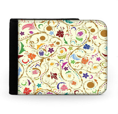 

Snoogg Men Multicolor Canvas Wallet(6 Card Slots), Multi