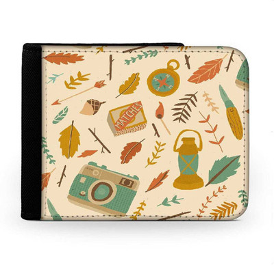 

Snoogg Men Multicolor Canvas Wallet(6 Card Slots), Multi