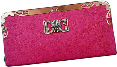 

One Point Collections Women Pink Canvas Wallet(3 Card Slots)