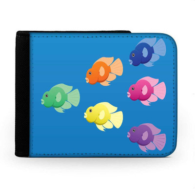 

Snoogg Men Multicolor Canvas Wallet(6 Card Slots), Multi