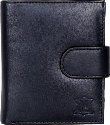 

Mtuggar Men Black Genuine Leather Wallet(3 Card Slots)