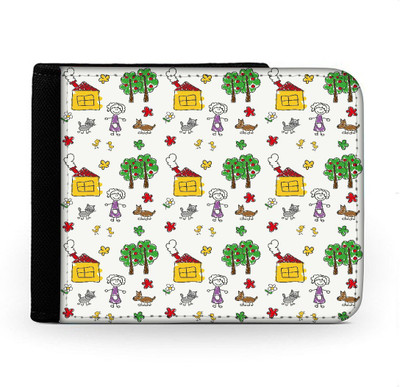 

Snoogg Men Multicolor Canvas Wallet(6 Card Slots), Multi