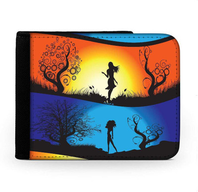 

Snoogg Men Multicolor Canvas Wallet(6 Card Slots), Multi
