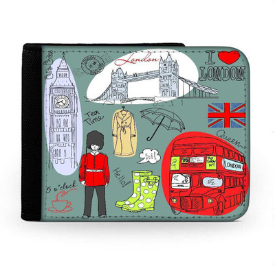 

Snoogg Men Multicolor Canvas Wallet(6 Card Slots), Multi
