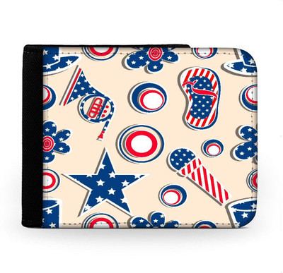 

Snoogg Men Multicolor Canvas Wallet(6 Card Slots), Multi