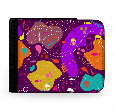 

Snoogg Men Multicolor Canvas Wallet(6 Card Slots), Multi