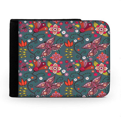 

Snoogg Men Multicolor Canvas Wallet(6 Card Slots), Multi