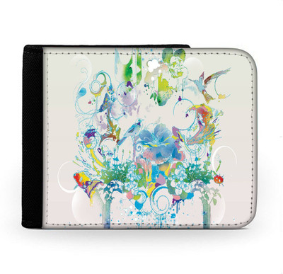 

Snoogg Men Multicolor Canvas Wallet(6 Card Slots), Multi