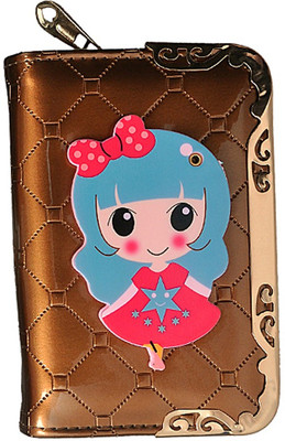 

One Point Collections Women Gold Canvas Wallet(3 Card Slots)